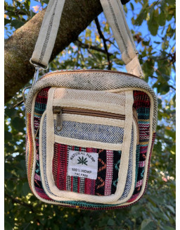 Ethno kabelka z konope - farebná